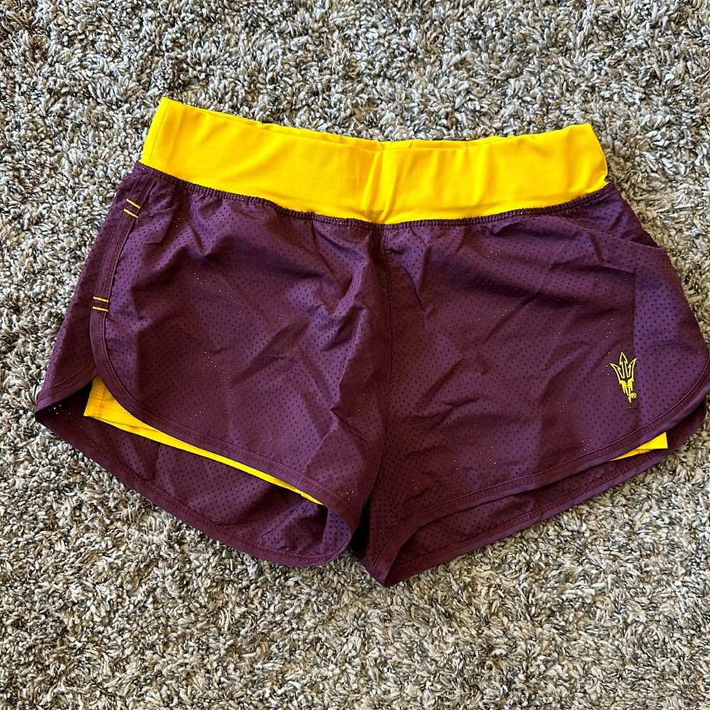ASU Athletic shorts with built in bikers shorts